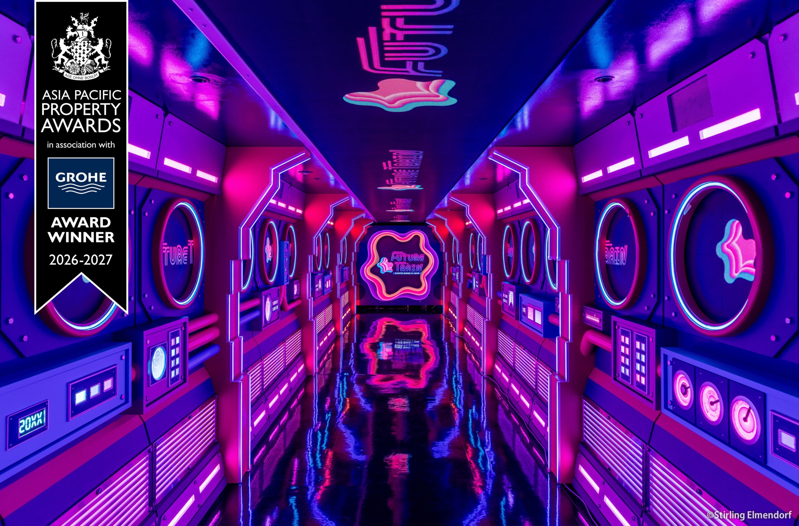 日本初の高架上常設列車型レストラン『FUTURE TRAIN』が<br>世界最高峰の国際デザイン賞「Asia Pacific Property & Hotel Awards 2026 – 2027」を受賞