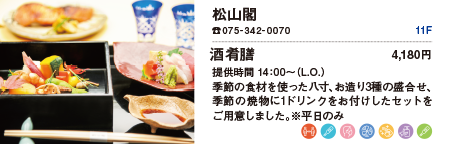 松山閣/酒肴膳 4,180円